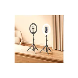 Набір блогера RTAKO ZJ-ZBT01 Live Streaming Stand with Ring Light and Floor Tripod (6942063215400) - мініатюра 4