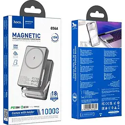 Зовнішній акумулятор Hoco Sunlight Q36A MagSafe 10000mAh 20W Gray (644891) [150865] - мініатюра 4
