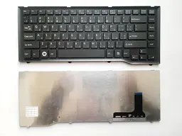Клавіатура для ноутбуків Fujitsu LifeBook LH532, LH522 чорна з чорною рамкою