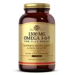 Омега-3-6-9 Solgar 1300 мг 120 softgels