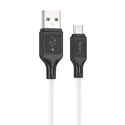Кабель Hoco Micro USB Cool silicone charging data cable X90 1m, 2.4A