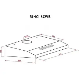 Витяжка пласка Perfelli RINCI 6CWB Nero - мініатюра 10