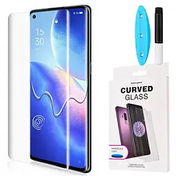 Захисне скло DK для Oppo Reno5 Pro+ 5G UV Curved 010276 clear 2 шт. - мініатюра 3