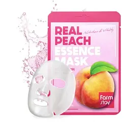 Маска для обличчя Farmstay Real Peach Essence Mask з екстрактом персика 23 мл - мініатюра 5