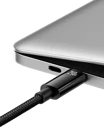 Кабель Baseus Tungsten Gold Fast Charging Data USB-C to USB-C 240W 1m Black (CAWJ040001) [91517] - мініатюра 3