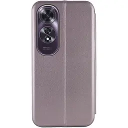 Шкіряний чохол-книжка Classy для Oppo A60 4G Сірий - мініатюра 2
