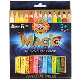 Олівці кольорові Koh-i-Noor Magic 12+1 кольорів (340801)