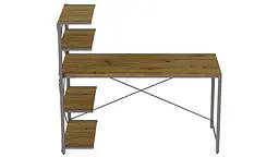 Комп'ютерний стіл Ferrum-decor Джек 75x140x70 Сірий ДСП Артизан (FRD-105411)