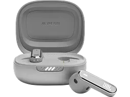Навушники TWS (повністю бездротові) JBL Live Flex Silver (LIVEFLEXSVR)