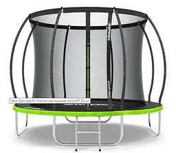 Батут із внутрішньою сіткою Zipro Jump Pro Premium 8 футів 252 см чорно-зелений (5902659843180)