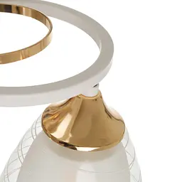 Люстра стельова Brille в спальню E27 60W WH (LK-663C/3) - мініатюра 3