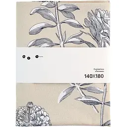 Скатертина МВМ My Home (MVM) Тоскана бежева з принтом 140 x 180 см (KT-19 M BEIGE/PRINT)