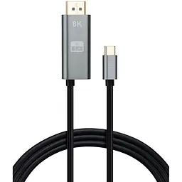 Кабель мультимедійний USB-C to DisplayPort M 1.5m v1.4 8K60Hz PD 100W port Vinga (VCPVCCD1415PD)