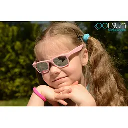 Дитячі сонцезахисні окуляри Koolsun Wawe ніжно-рожевий 3-10 років (KS-WAPS003) - мініатюра 3