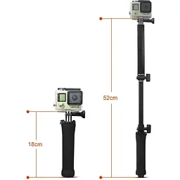 Монопод-штатив RIAS 3-Way 3в1 Black - мініатюра 5