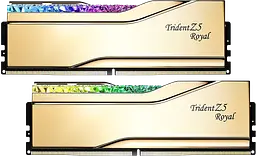 Оперативна пам'ять G.Skill 32GB (2x16GB) DDR5 6400MHz Trident Z5 Royal Gold (F5-6400J3039G16GX2-TR5G)