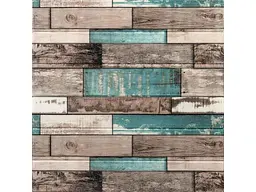Панель стінова 3D STICKER WALL 700 * 700 * 6мм Синє дерево (088) SW-00000275