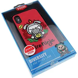 Чохол-накладка PUZOO TPU+TPU with stitchwork craft Star show iPhone X Red Fireninja - мініатюра 2