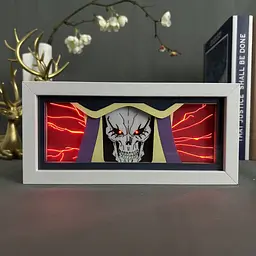 Світильник нічник 3D Оверлорд Аінз Оал Гоун Overlord Ainz Ooal Gown 20 см NL3D O AOG