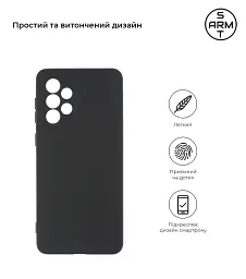 Чохол ArmorStandart Matte Slim Fit для Samsung A33 5G (A336) Camera cover Black - мініатюра 2