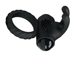Насадка з вібрацією Pretty Love Eudora Penis Ring Black Baile BI-026219 87679 - мініатюра 3