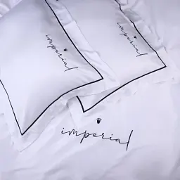 Комплект постільної білизни MirSon Imperial Tencel №01 White 160x220 см (2200010753240) - мініатюра 5