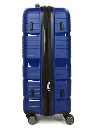Валіза середня M поліпропілен Worldline Airtex 283 66×44×28см 80л Темно-синій