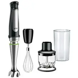 Змішувач вертикальний Braun Multiquick MQ7025X 1000Вт, регульована швидкість,