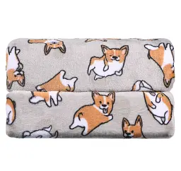 Плед Ardesto Flannel 200х160 см коргі сірий (ART0109PB) - мініатюра 2