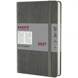 Щоденник Axent 2027 Partner Lines 145x210 мм сірий (8815-27-03-A)