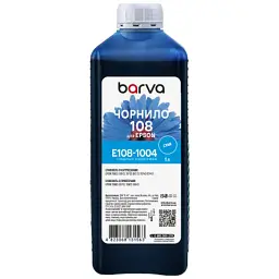 Чорнило Barva Epson 108 1 л, cyan, special (E108-1004)