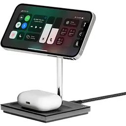 Бездротовий зарядний пристрій Native Union Snap Magnetic Wireless Charger Black (SNAP-2IN1-WL-BLK) - мініатюра 5