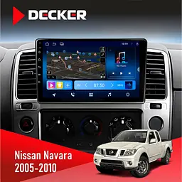 Штатна магнітола Nissan Navara, Pathfinder 2005-2010 Decker D9-008 8x128 DSP 4G Decker (НФ-00008934)