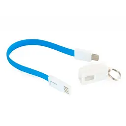 Дата кабель USB 2.0 AM to Type-C 0.18m blue Extradigital (KBU1787) - мініатюра 2