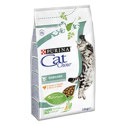 Сухий корм для стерилізованих кішок Cat Chow Sterilized 1,5 кг (курка)
