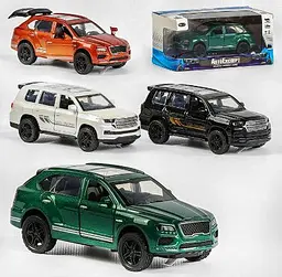 Машинка MG - 02106 (120/2) "Авто Експерт" 4 види, металопластик, 1:36, звук, світло, інерція, відчиняються двері