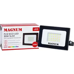 Прожектор MAGNUM FL12 ECO LED 30Вт slim 6500К IP65 (90018083) - мініатюра 4