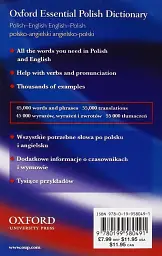 Oxford Essential Polish Dictionary. Polish-English/English-Polish/Polsko-Angielski/Angielsko-Polski - мініатюра 2