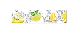Вініловий кухонний фартух Частка Лимона наклейка для кухні лід вода цитрус Фрукти Жовтий Happy Pocket Z181689 - мініатюра 6