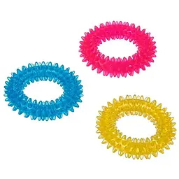 Flamingo Good4Fun Spike Ring фламинго гуд фо фан іграшка для собак кільце з шипами гума 12.7 см
