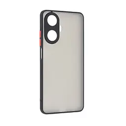 Чехол-накладка для Realme C55, Frosted Matte, черный, противоударный чехол с защитой всего корпуса, термополиуретан TPU + поликарбонат PC, ArmorStandart (ARM70482)