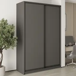 Шафа-купе дводверна MebelStar Стандарт BG 2ДСП 160x60x240 см Антрацит (MBS-10045)