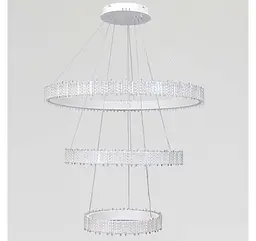 Світлодіодна підвісна люстра Artlight WG5129/80+60+40WH, 105 Вт, біла - мініатюра 2