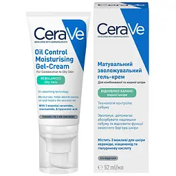 Матувальний зволожувальний крем CeRave для комбінованої та жирної шкіри обличчя 52 мл - мініатюра 3