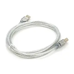 Кабель для принтера USB 2.0 AM/BM 1.8m transparent Voltronic (YT-AM/BM-1.8T)