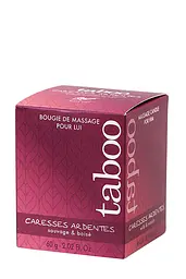 Масажний крем/свічка Taboo Caresses Ardentes Bougie Massage, 60 г RUF 19-4004 100460 - мініатюра 1