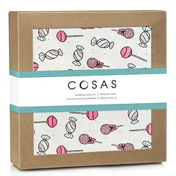 Пелюшки фланелеві Cosas Lollipops 80х100 см, рожеві