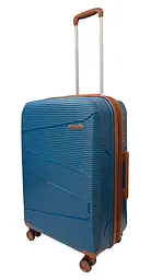 Валіза середня Worldline Airtex 293 поліпропілен M синій