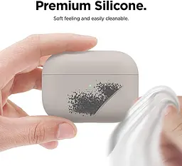 Чохол Ultrathin Silicone Case для AirPods Pro Stone White [52480] - мініатюра 6