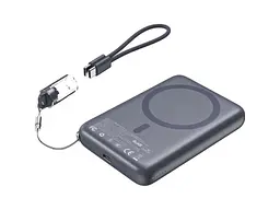 Зовнішній акумулятор (Power Bank) Choetech 10000mAh PD 22.5W Black (B862) - мініатюра 2